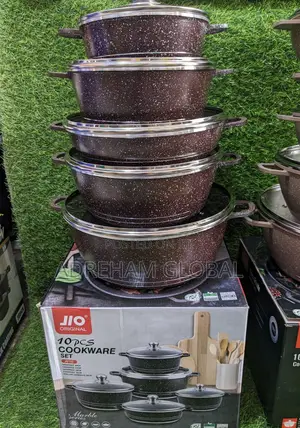 Jio 10pcs Original Granite Cookware Set