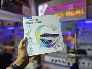Bt 3401 Bluetooth LED Wireless Charging Speaker With Alarm