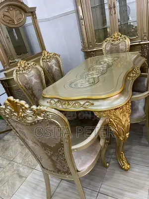 Royal Dining Table With 2 Armchairs