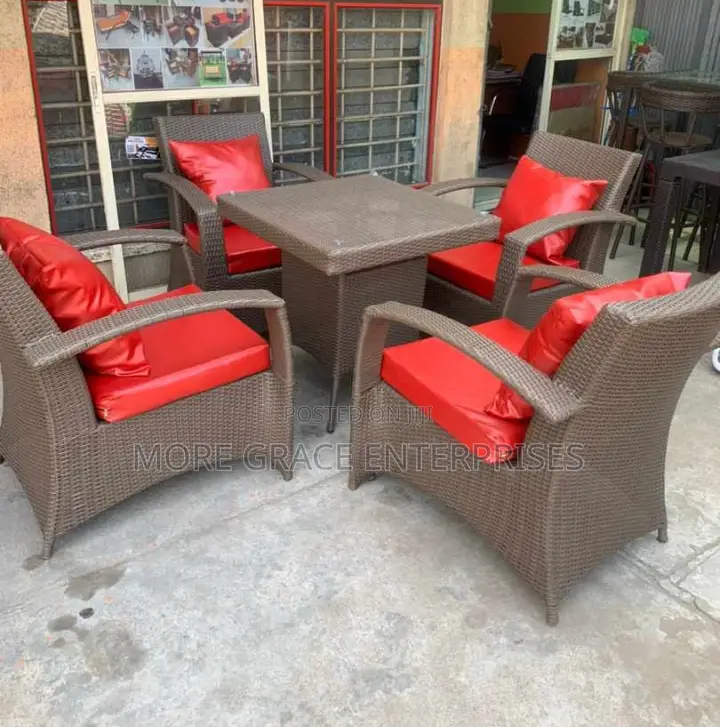 Rattan Outdoor Table and Chairs.