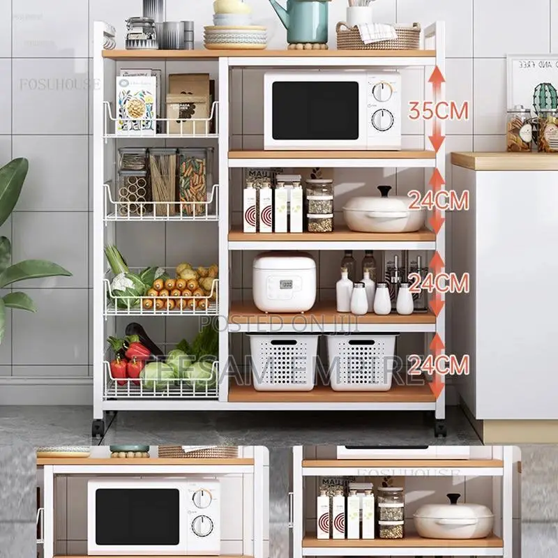 Multi-Layer Removable Fruit Vegetable Basket Storage Rack