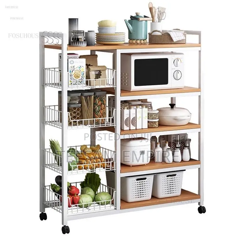 Multi-Layer Removable Fruit Vegetable Basket Storage Rack
