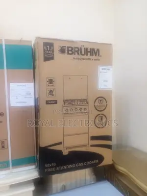 Bruhm 50*50 4 Burner Gas Cooker | Black