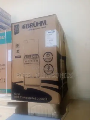 Best Quality Bruhm 50*50 4 Burner Gas Cooker | Black