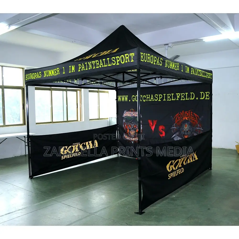 Fully Branded Collapsible Gazebo Production