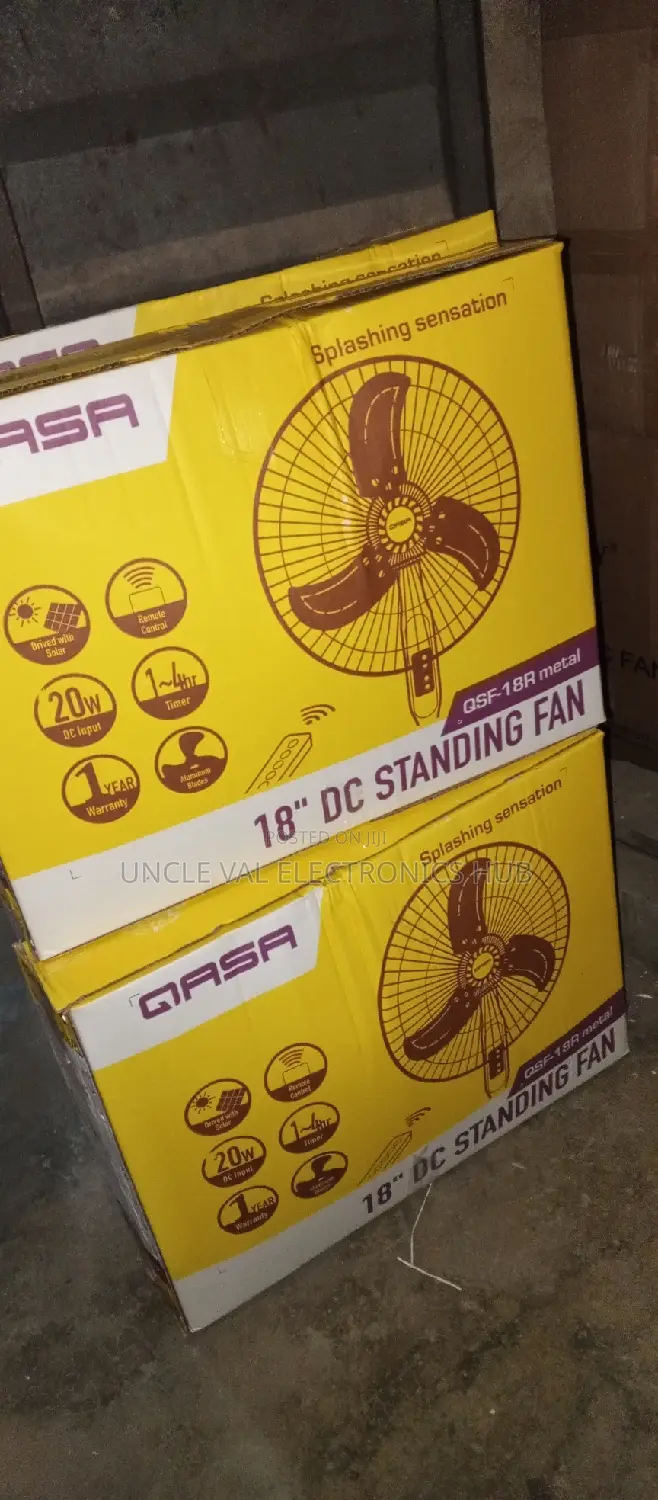 Qasa 18" Ac/Dc Standing Fan