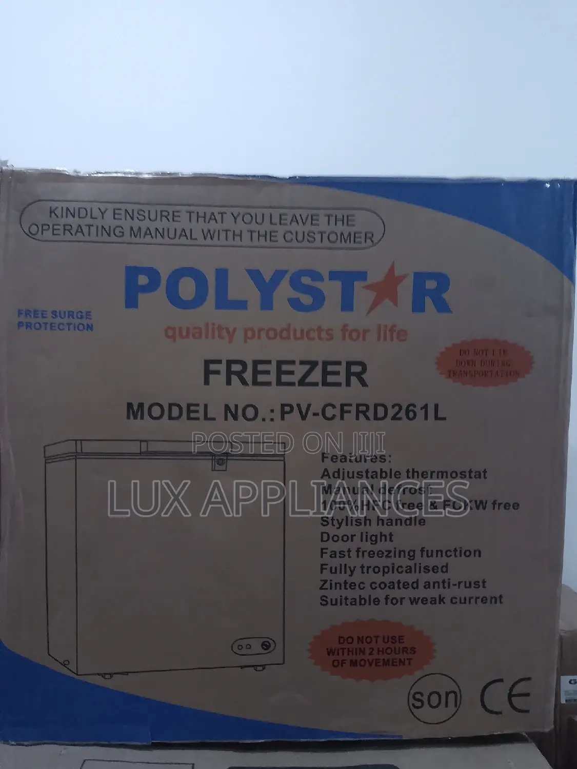 Fast Freezing 261 Liter Chest Freezer