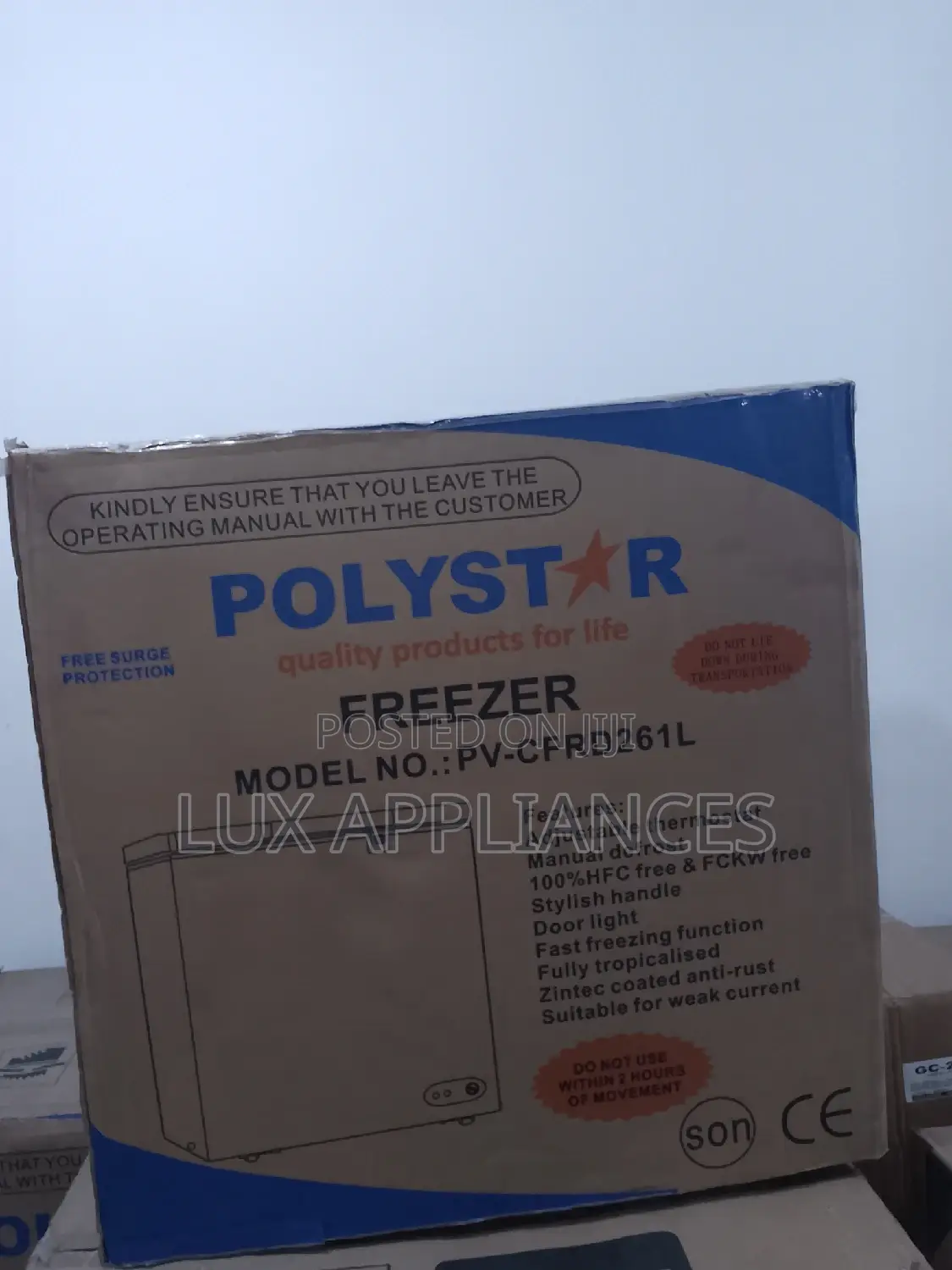 Efficient and Powerful Polystar Chest Freezer 261 L