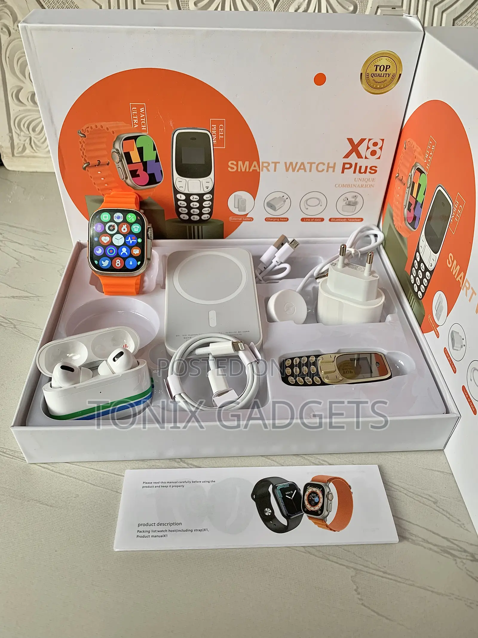 X8 Plus Unique Combination Smart Watch for iPhone/Android