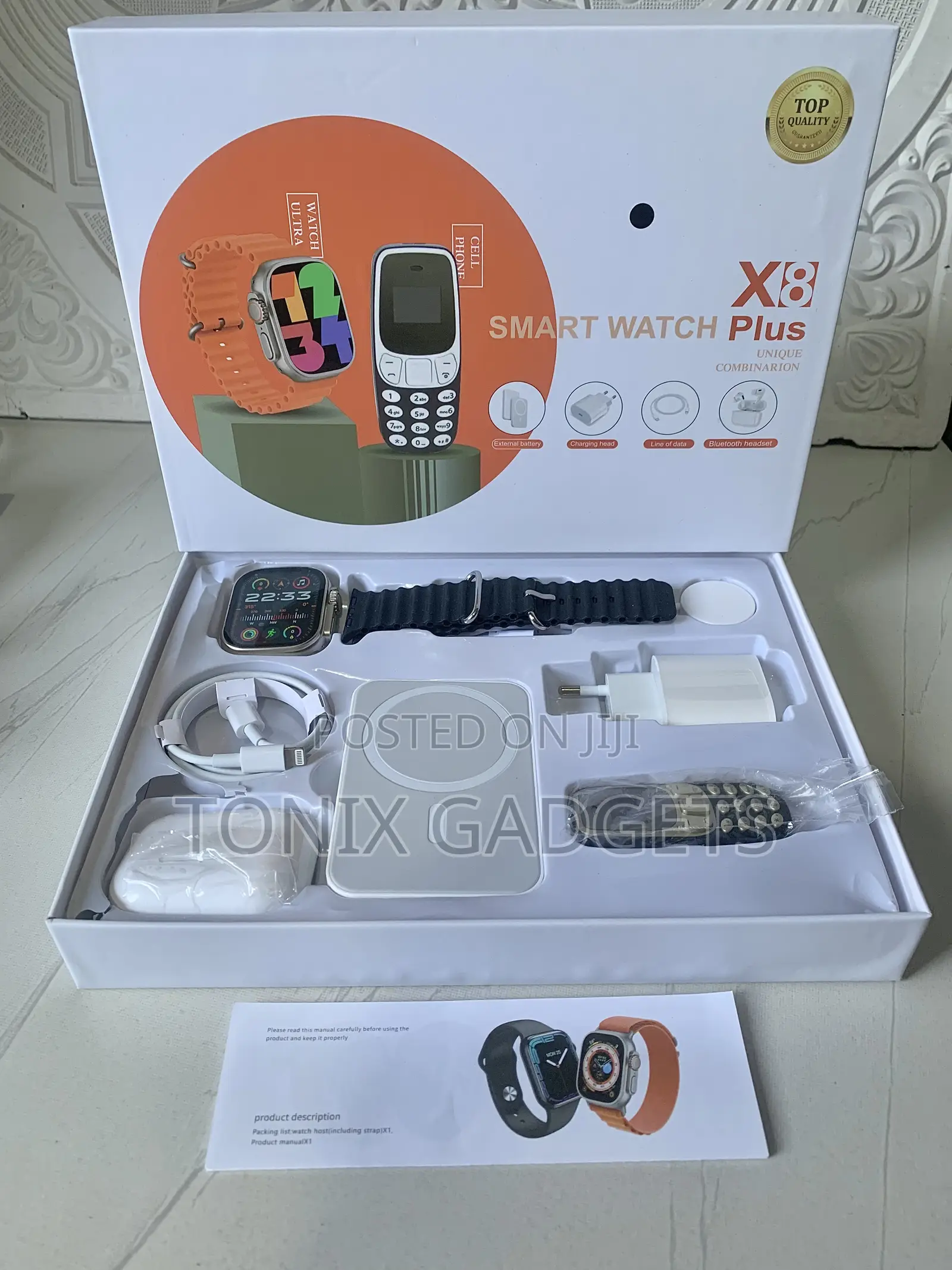 X8 Plus Unique Combination Smart Watch for iPhone/Android