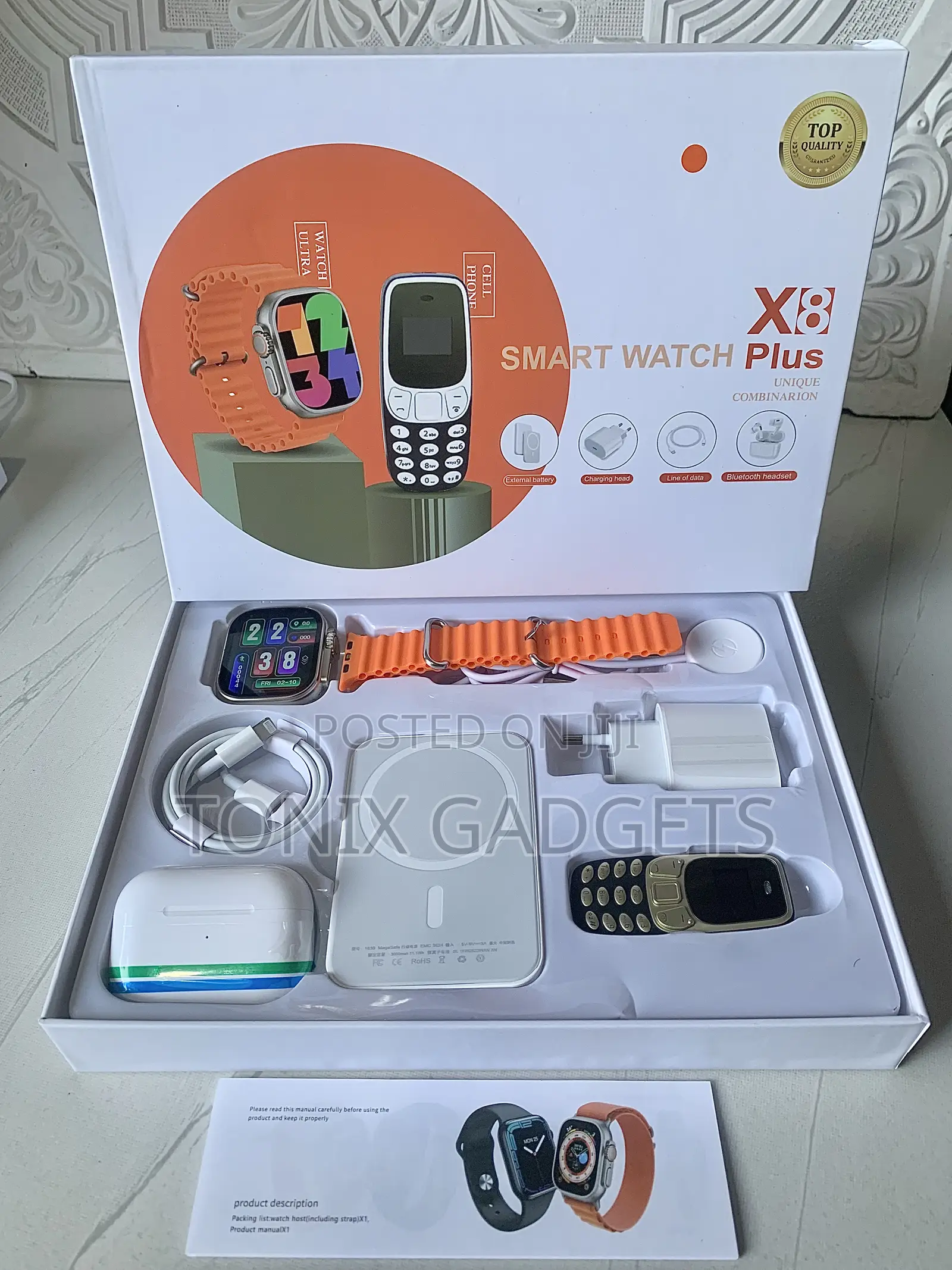 X8 Plus Unique Combination Smart Watch for iPhone/Android