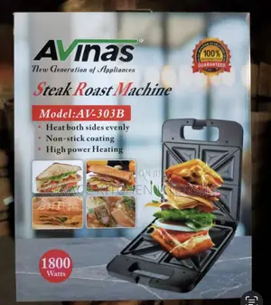 Avinas Large 4 Slice Non-Stick Electric Sandwich Maker