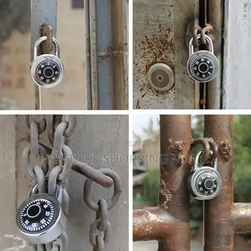 Password Lock Sliver Black Alloy