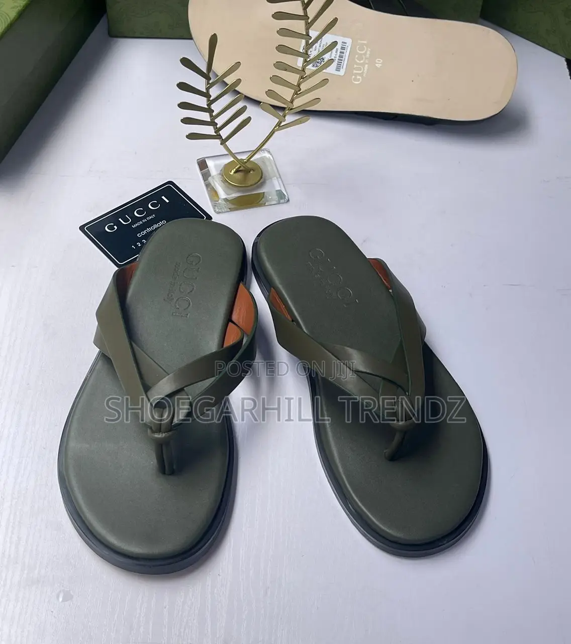 Classy Palm Slippers