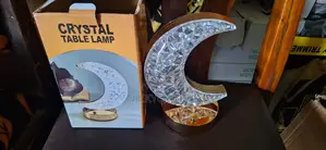 Luxury Crystal Moon Star Led Table Lamp (Premium Decorative Light)