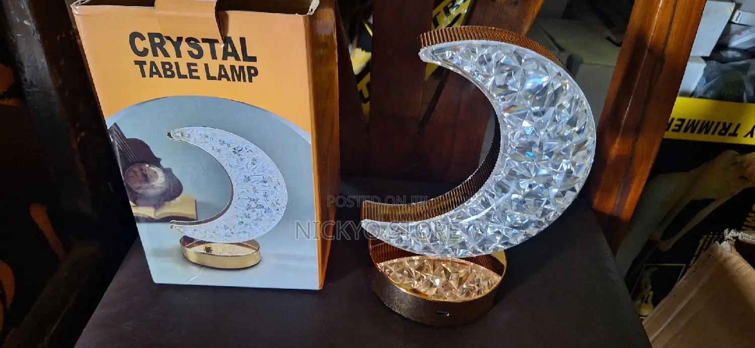 Luxury Crystal Moon Star Led Table Lamp (Premium Decorative Light)