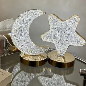 Luxury Crystal Moon Star Led Table Lamp (Premium Decorative Light)