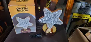 Luxury Crystal Moon Star Led Table Lamp (Premium Decorative Light)