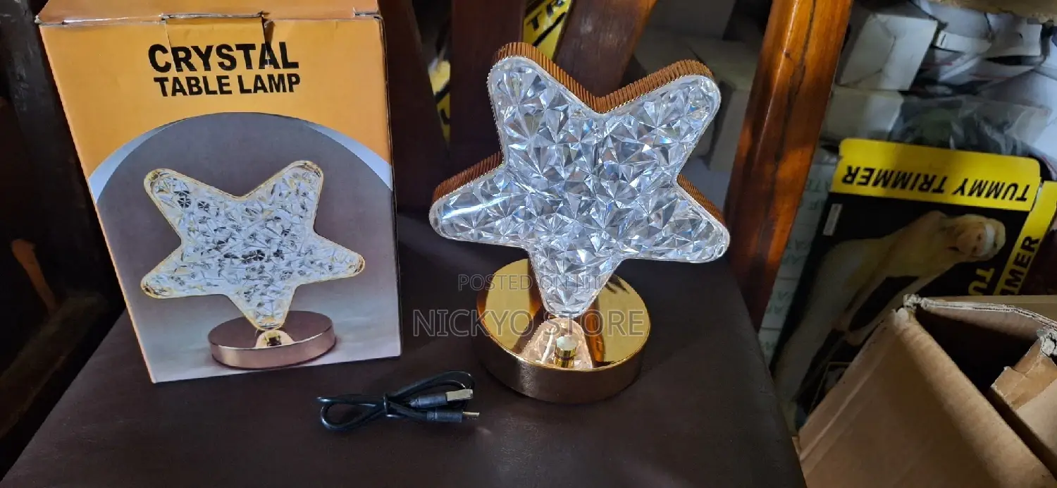Luxury Crystal Moon Star Led Table Lamp (Premium Decorative Light)