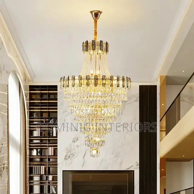 Hanging Modern Luxury Spiral Chandelier