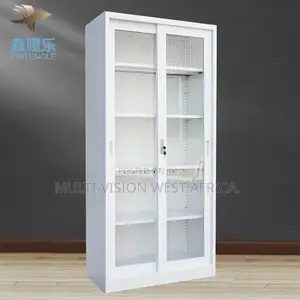 Glass Doors Metal Bookcase