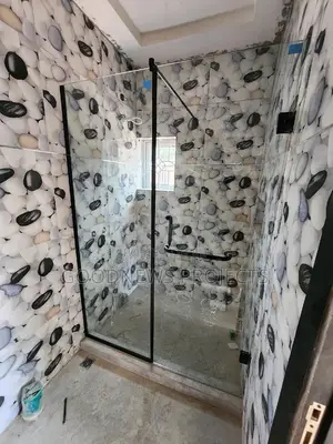 Frameless Shower Glass (Black Accessories