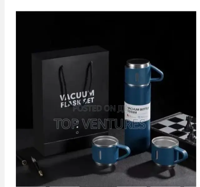 Vacuum Flask With 2 Cups Set - 500ml