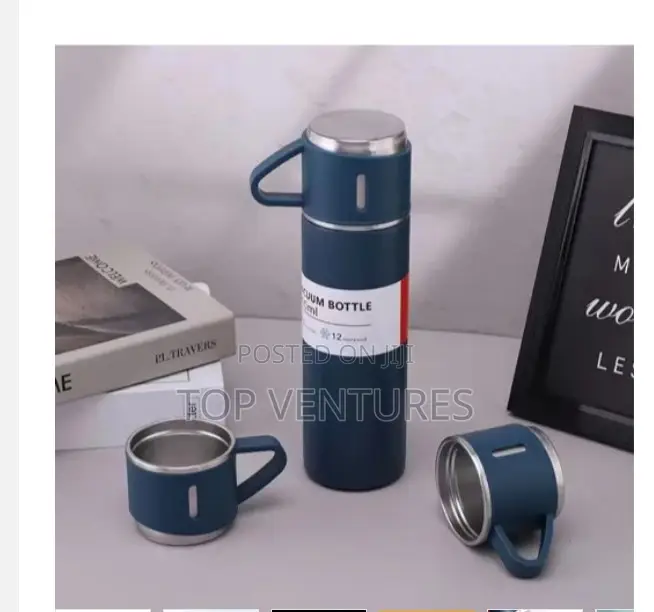 Vacuum Flask With 2 Cups Set - 500ml