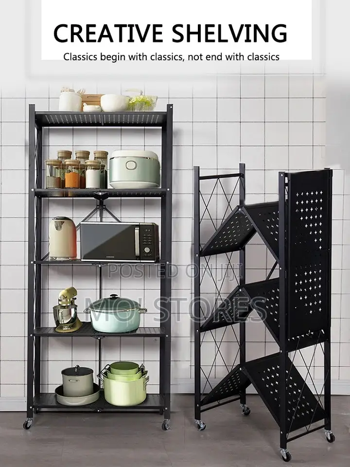 5 Layer Foldable Kitchen Shelf