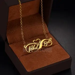 Customised Nameplate Jewellery Necklace With Pearls