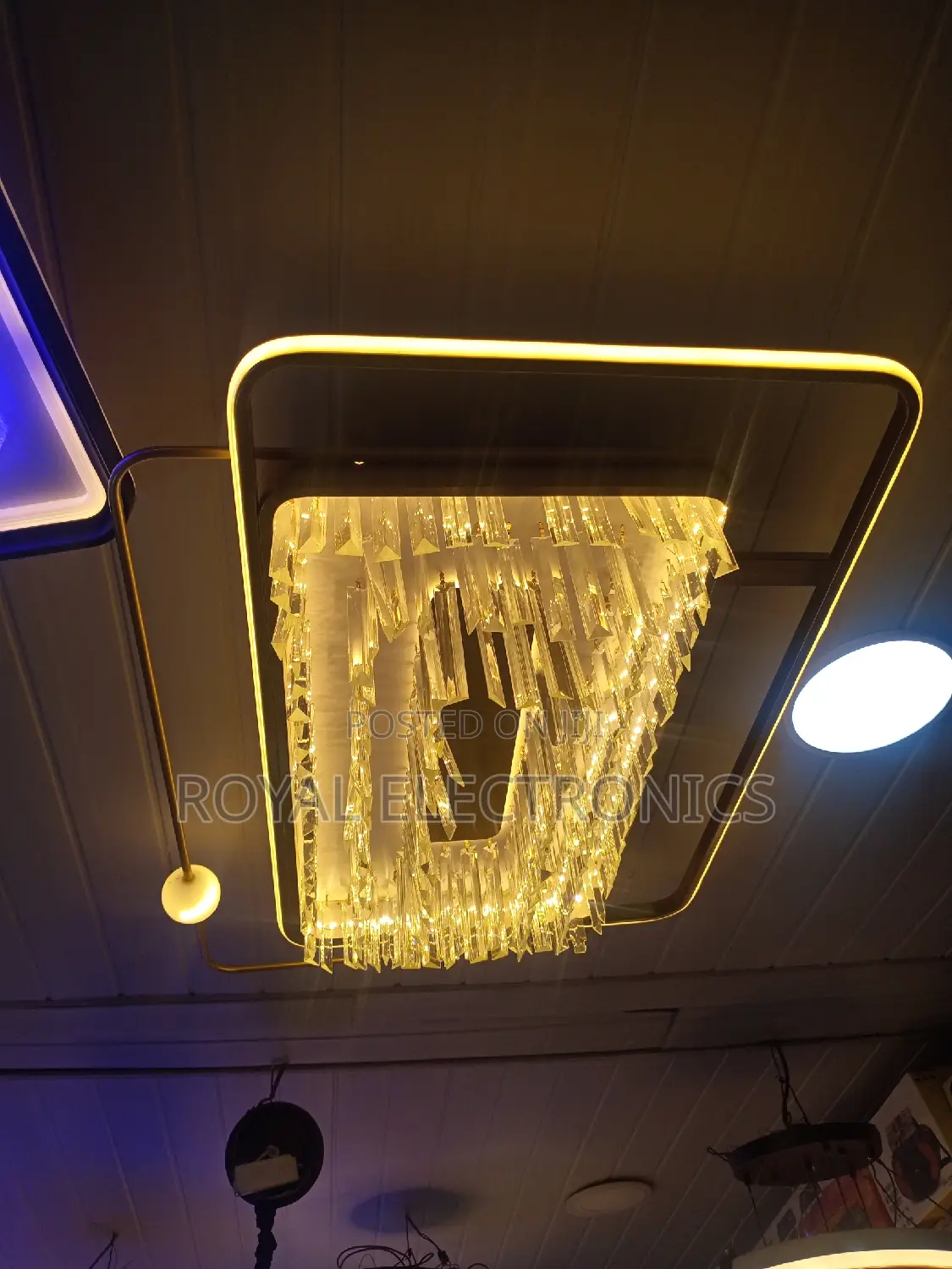 Very New Rectangular Led Crystal Chandalier Light