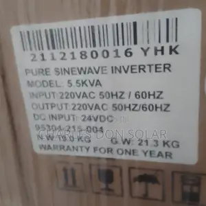 Yohako Inverter Non Hybrid 5.5kva