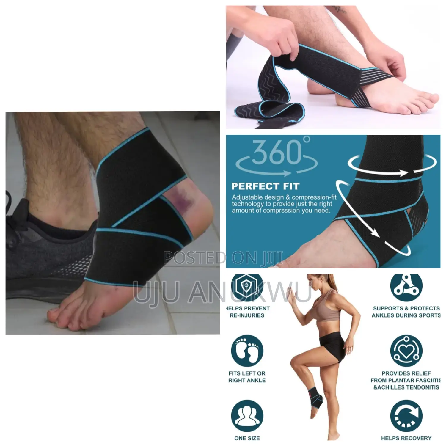 1 Piece Feet Ankle Support, Sprain Corrector