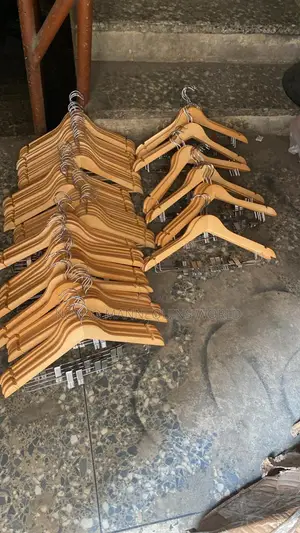 Packs Of Wooden And Wooden Clip Hangers