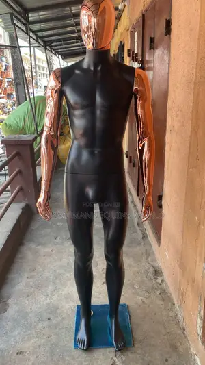 Matt Black And Rose Gold Body Full Male Mannequin
