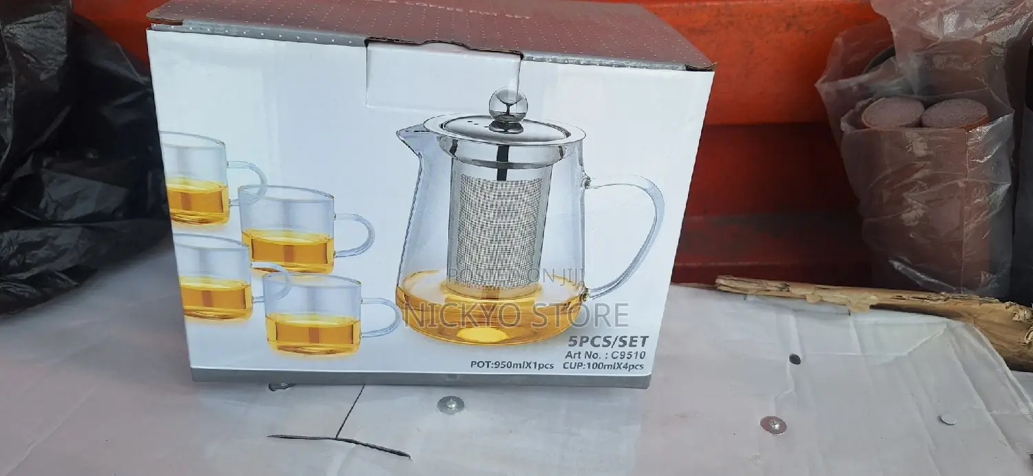Modern Glass Teapot Set