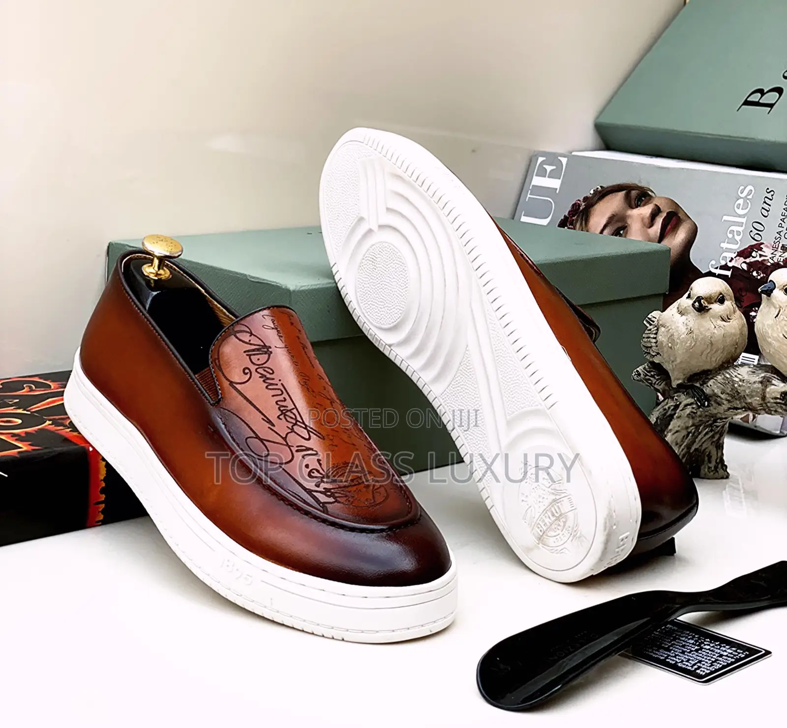 Berluti High Class Leather Luxury Flat Shoe