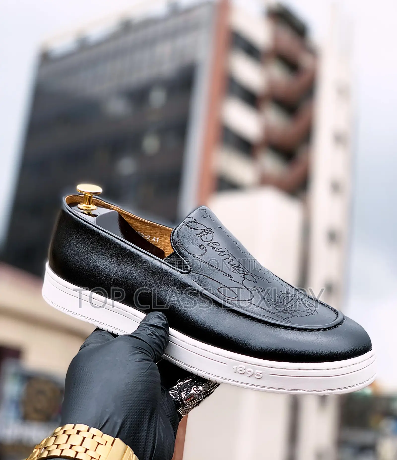 Berluti High Class Leather Luxury Flat Shoe