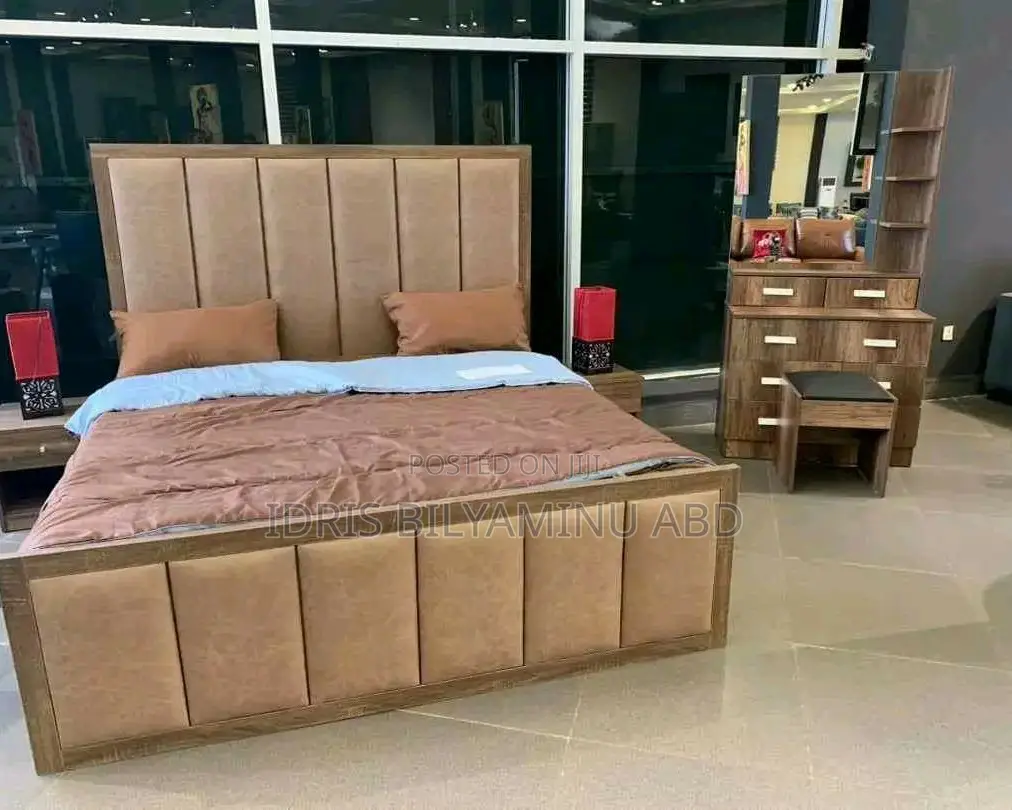 6by6bedframe With Two Side Cupboard and Dressing Table