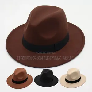 Big Size 100% Wool Men Felt Trilby Fedora Hat for Gentlema