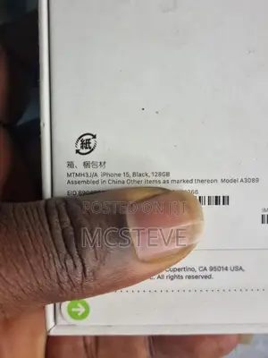 New Apple iPhone 15 128 GB Black