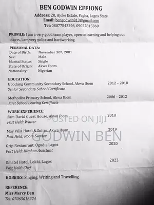 Looking for a CV Opportunity