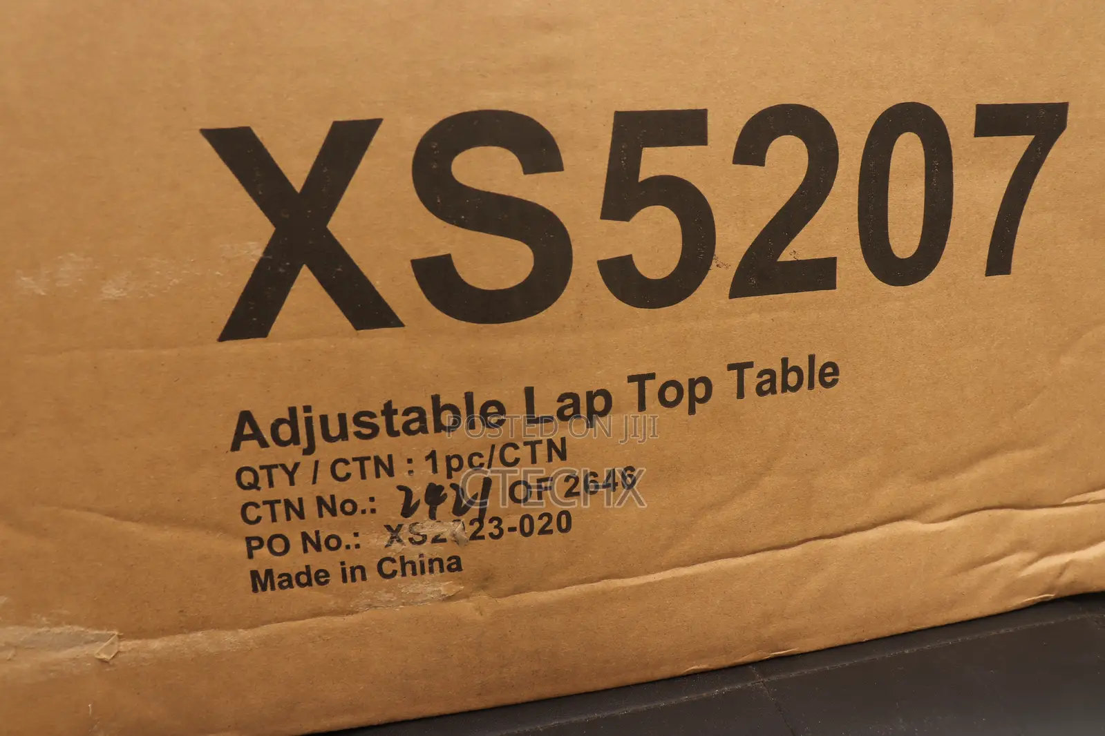 Azuma Laptop Table Folding Black Stand Adjustable Height