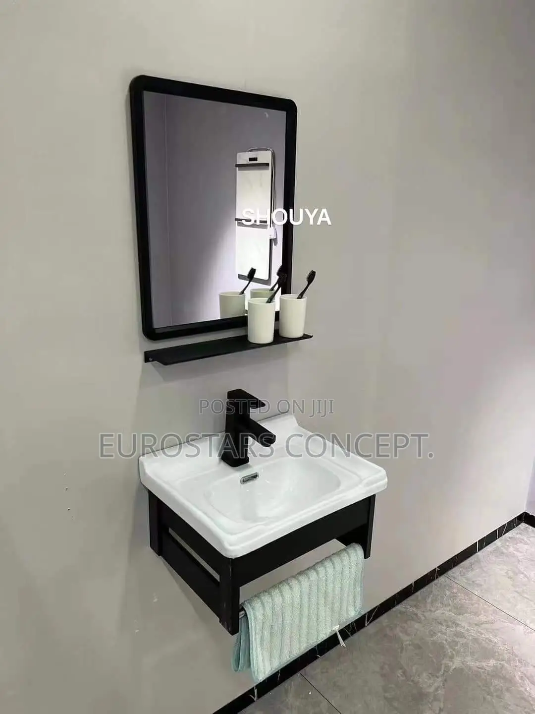 Small Wash Hand Basin With Towel Hanger