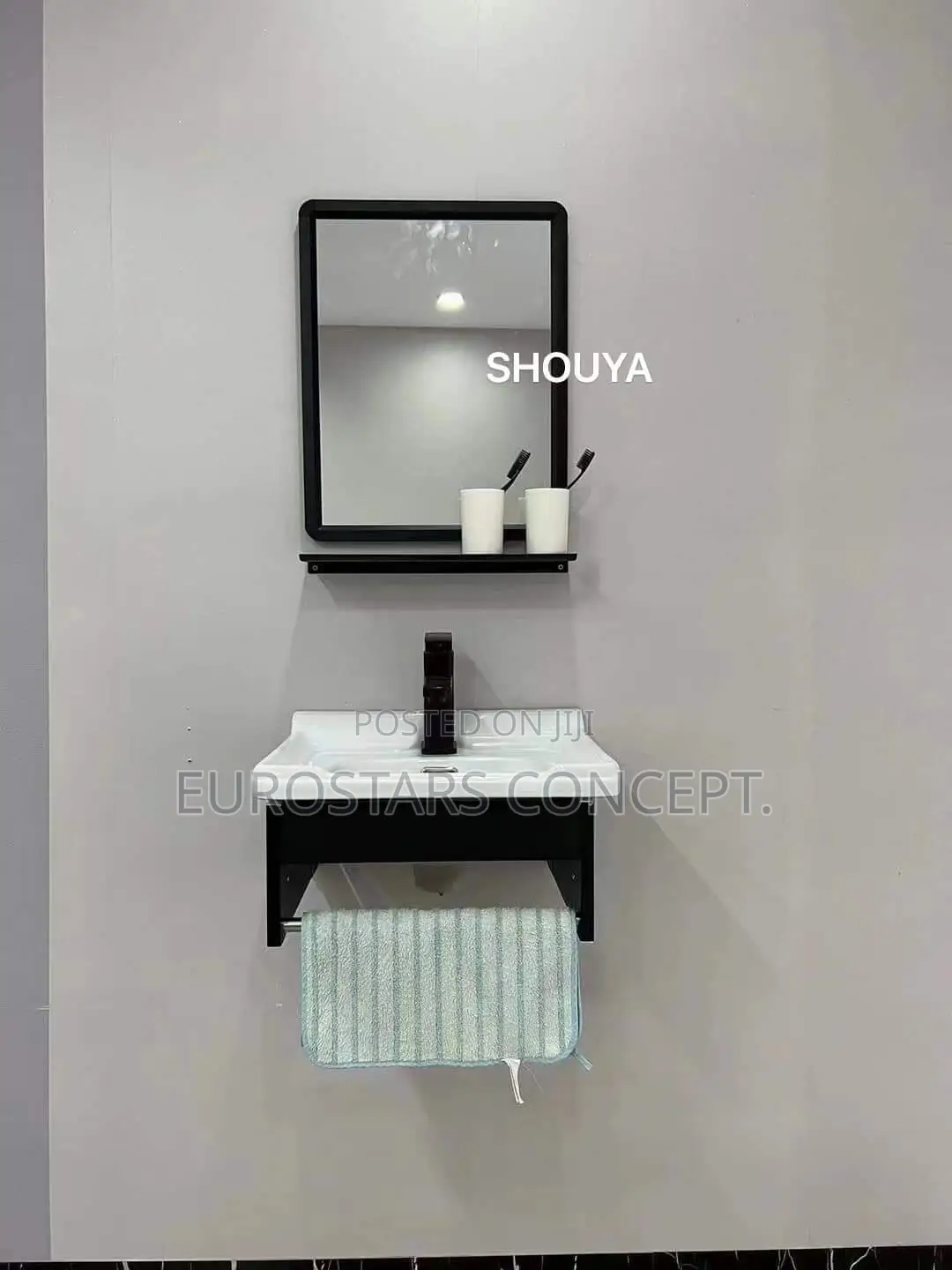 Small Wash Hand Basin With Towel Hanger