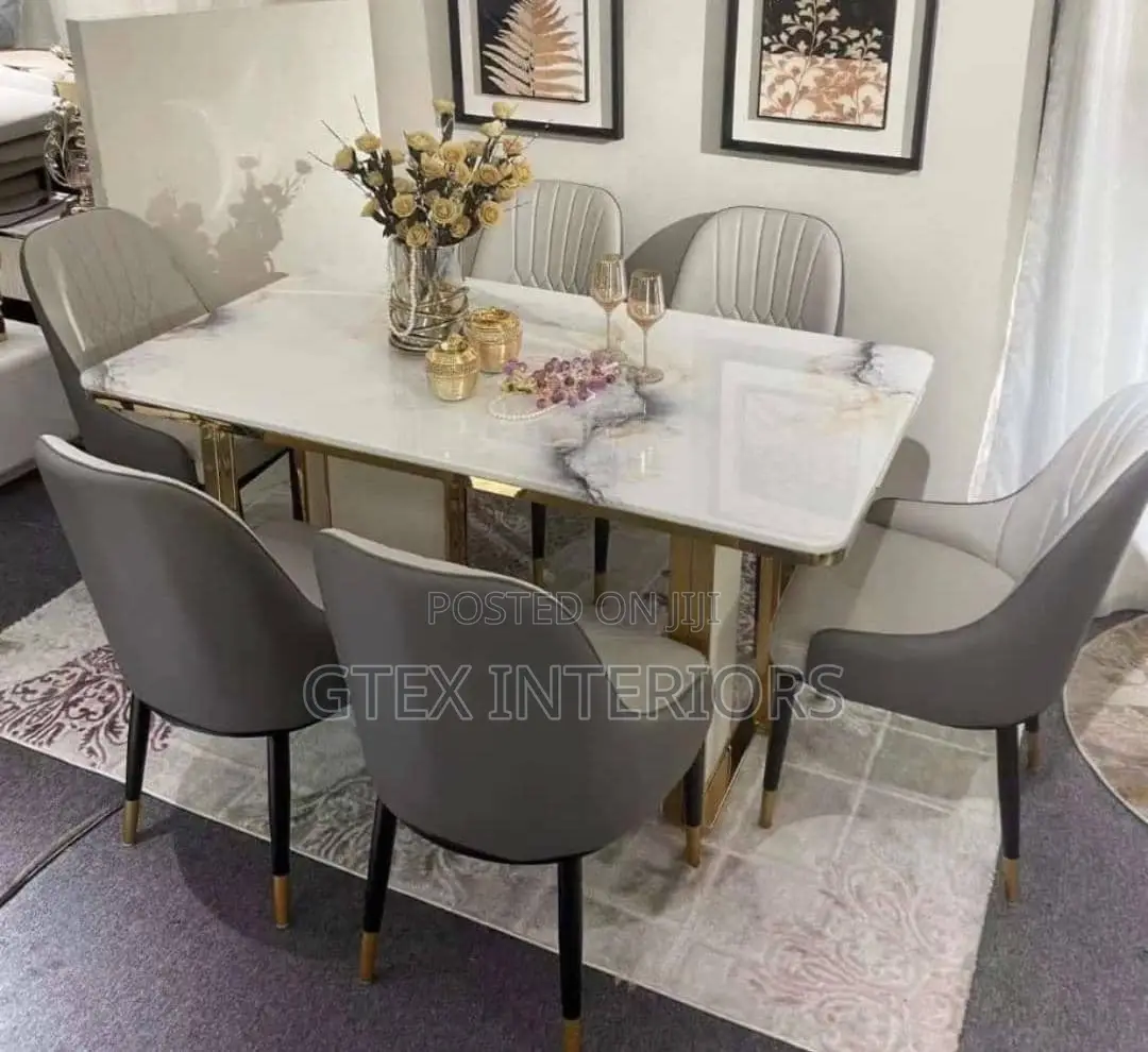 Marble Dinning Table Set
