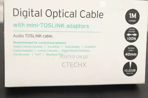 SANDSTROM Black Series Digital Optical Cable - 1 M