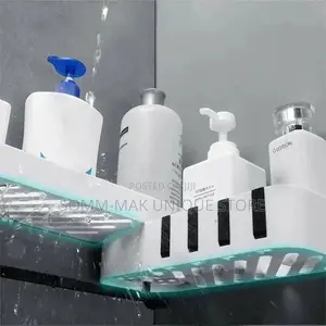 Creative Punch-Free Bathroom Corner Shelf Storage Organizer