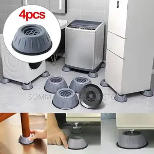 Anti-Vibration Washing Machine Fridge Stand Pad - 4pcs