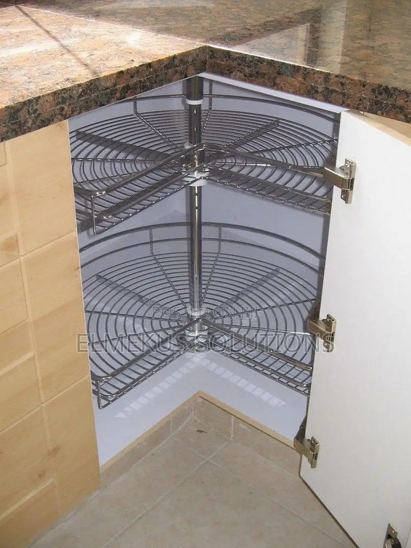Corner Revolving Basket 3/4